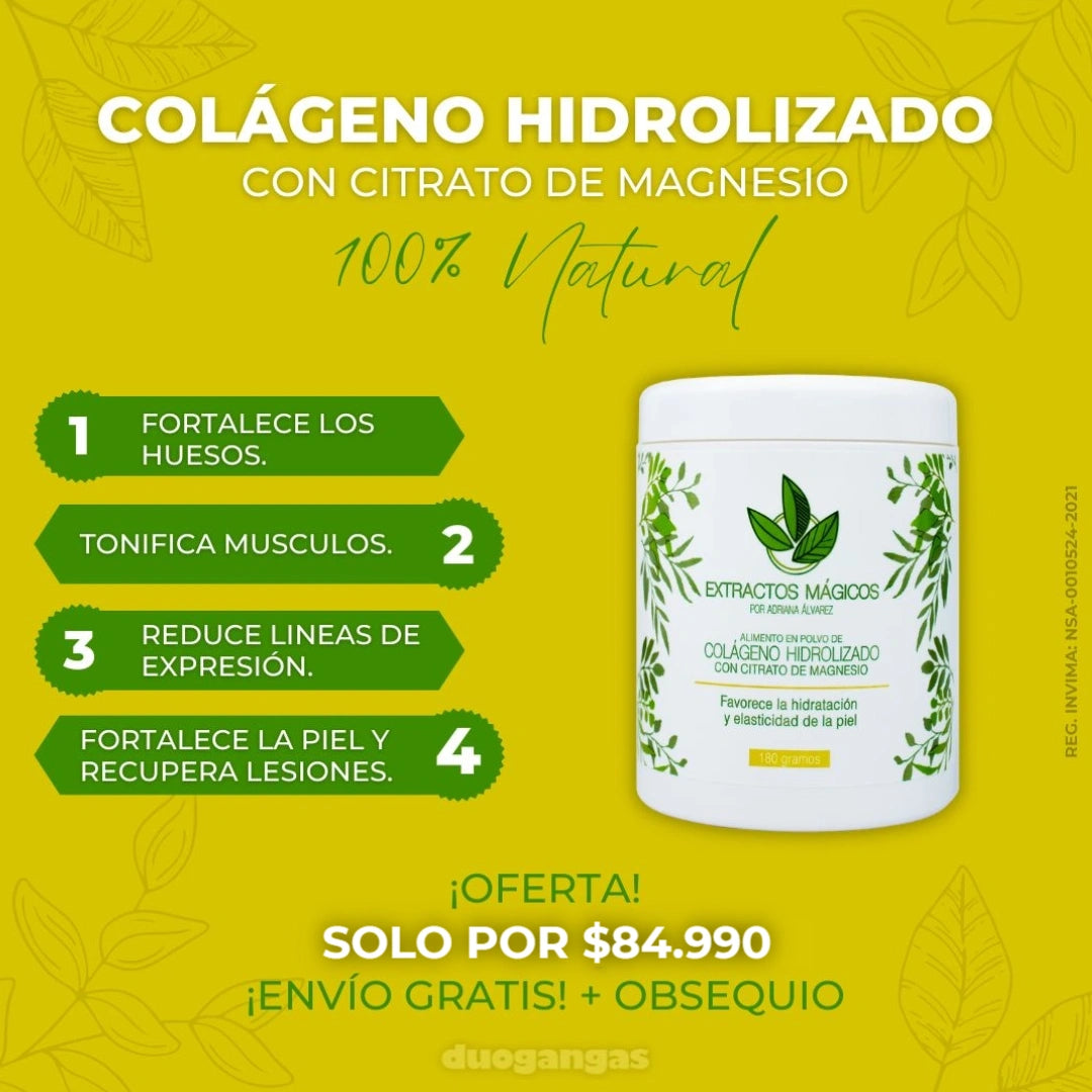 Colágeno Hidrolizado con Citrato de Magnesio
