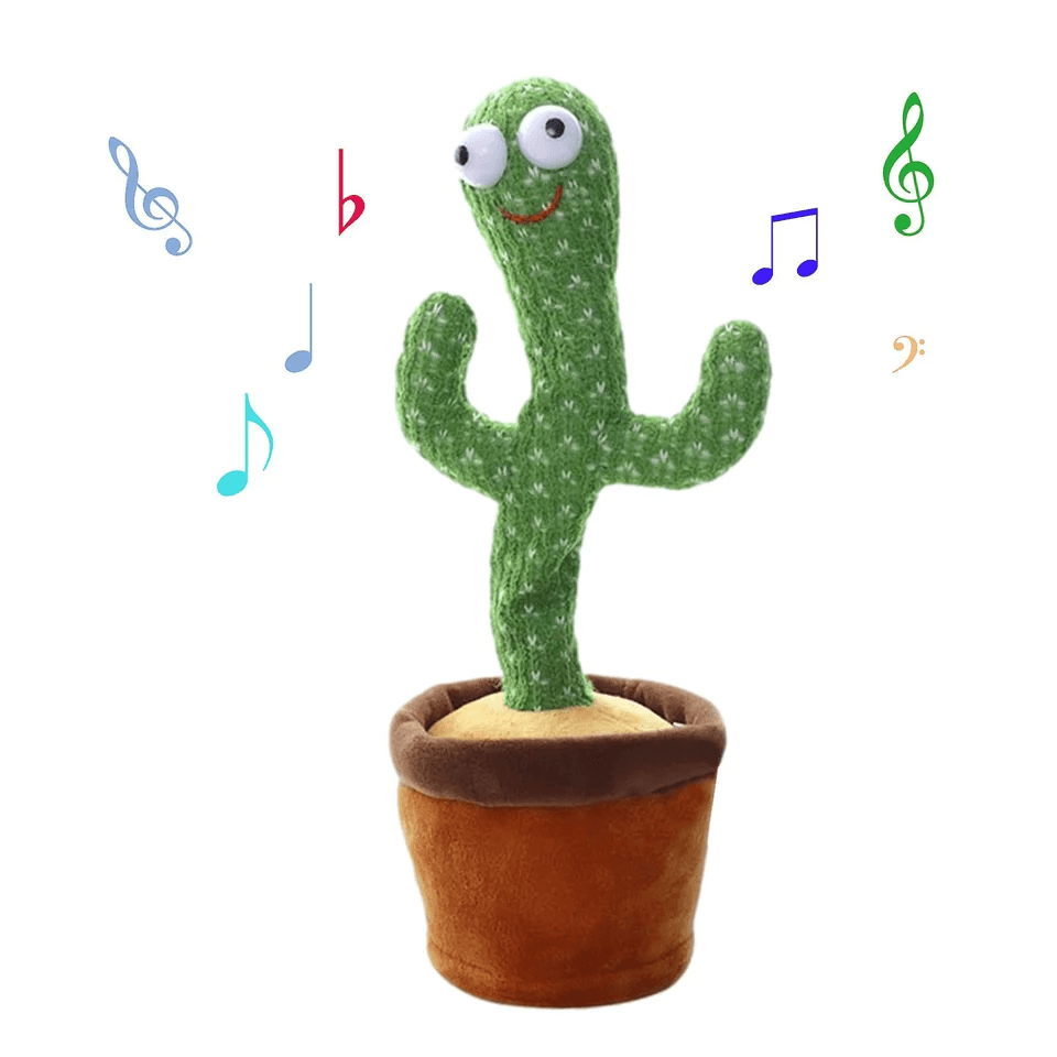 Juguete electrónico de cactus para bebés, juguete de música para